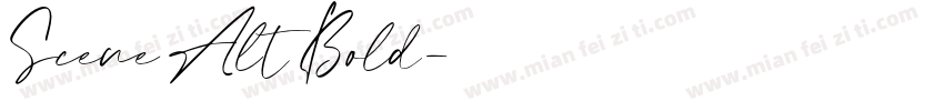 Scene Alt Bold字体转换
